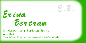erina bertram business card